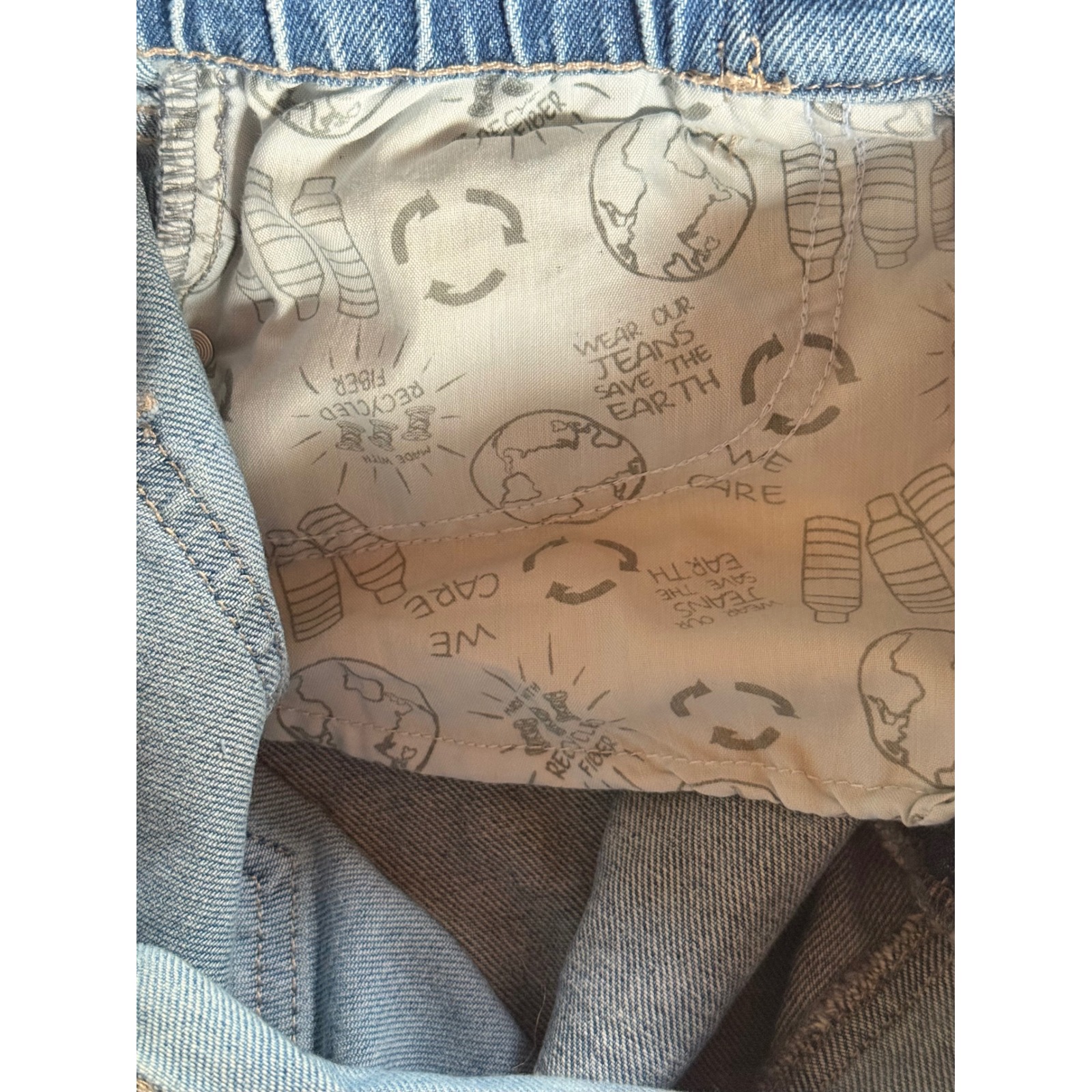 Sincerely Jules Distressed Denim Shorts High Waist Size 11/30 Light Wash Nwt — image 7 of 8